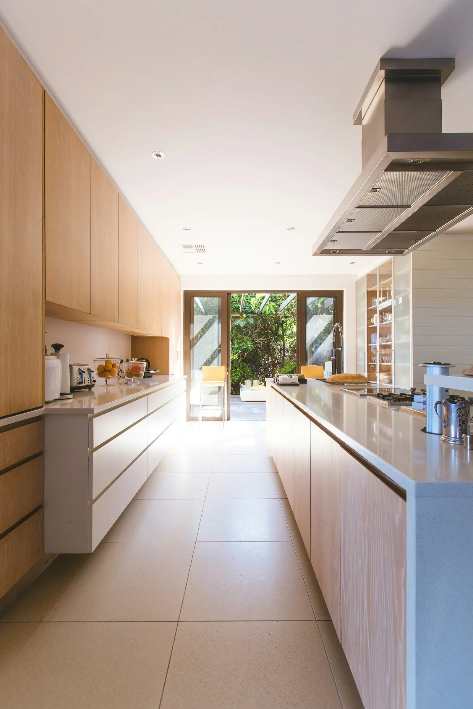 Bright modern kitchen with island