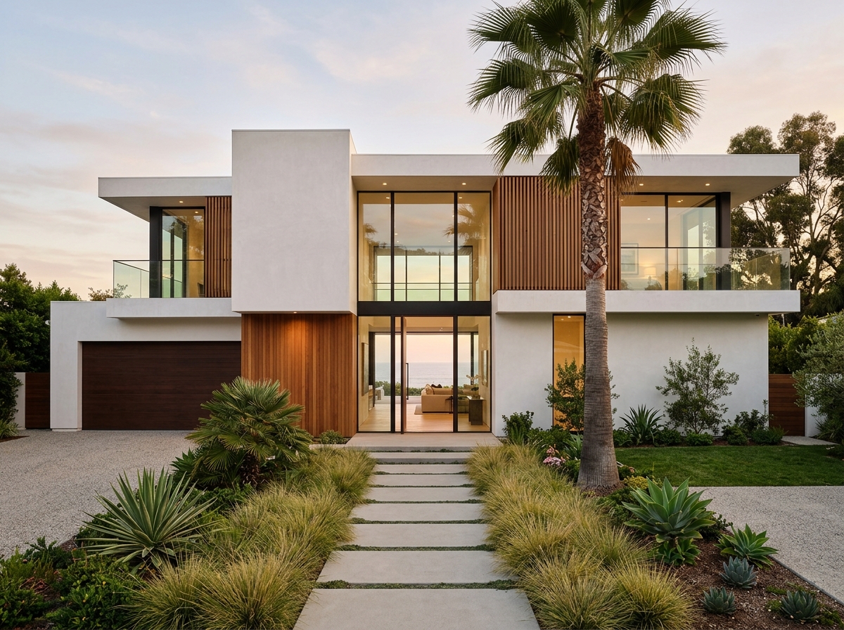Coastal luxury contemporary home remodel in Santa Monica by licensed general contractor ProMen Construction