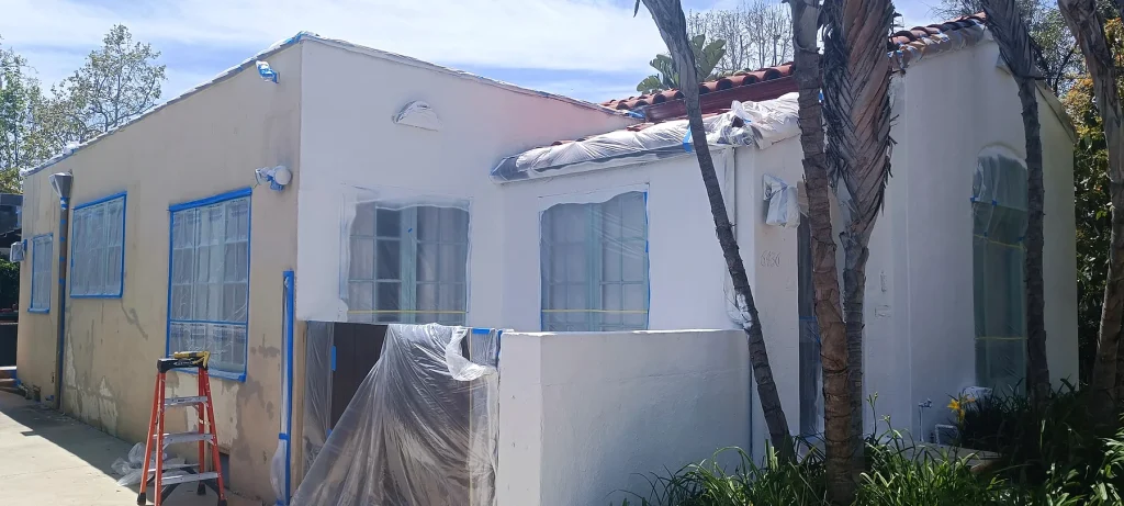 Exterior Painting Underway — Exterior House Painting