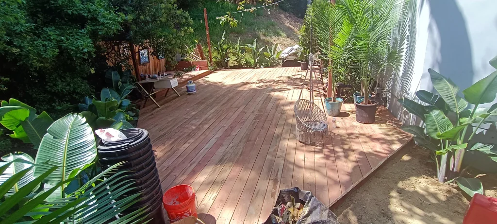 Decking Installed — Garden Deck & Wood Steps
