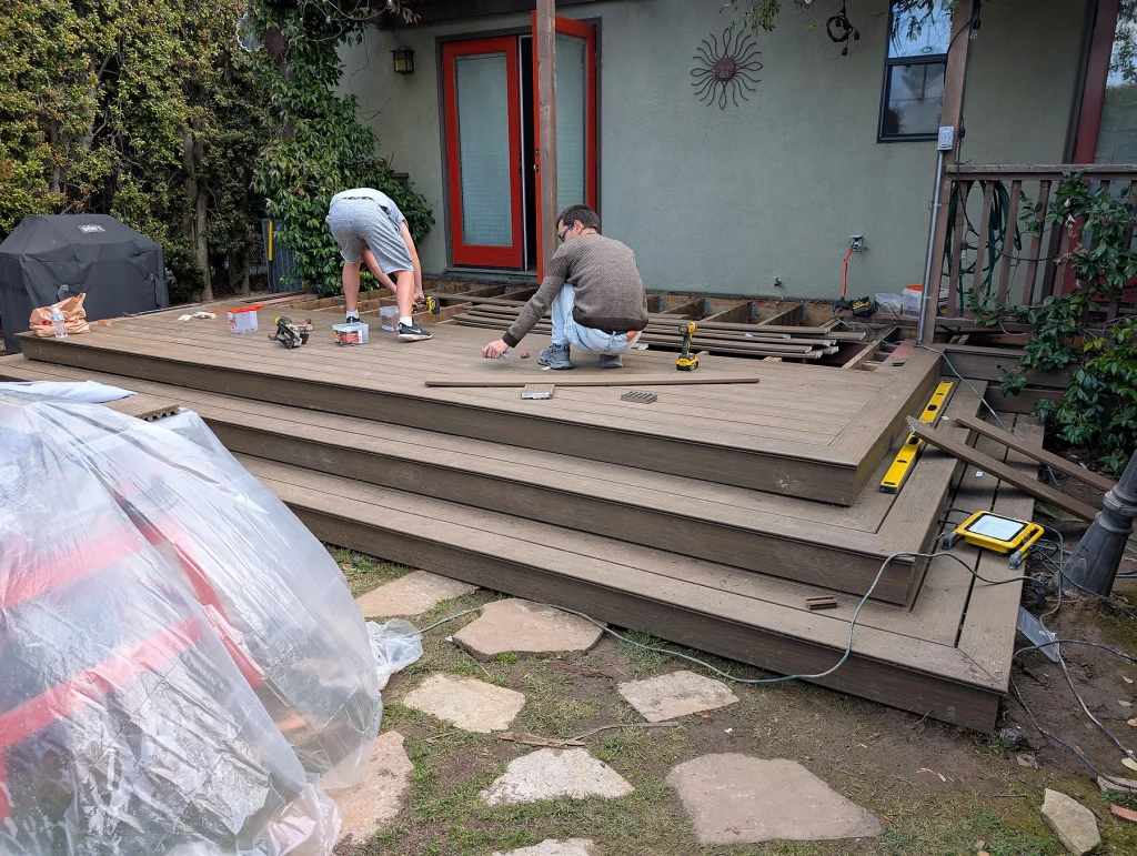 Replacement Deck Installation — Garden Deck and Steps Reconstruction