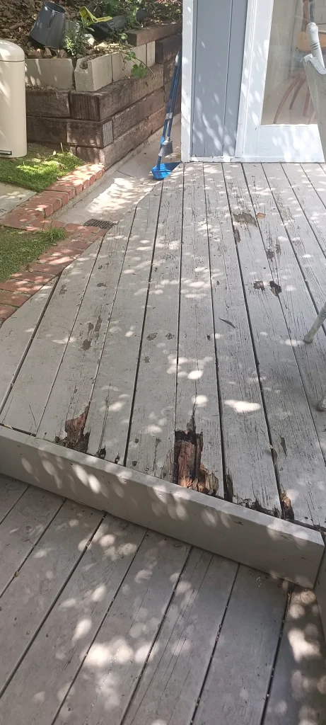 Deck Weathered and Damaged Boards — Deck Repair & Refinishing